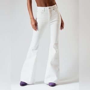 Versace White Jeans with Black Label
